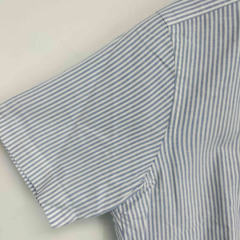 ビームスエフ BEAMS F ストライプボタンダウン半袖シャツ メンズ JPN:XL