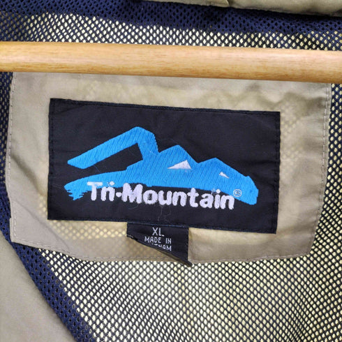 トライマウンテン TRI-MOUNTAIN 90S NORTHROP GRUMMAN 企業ロゴ 刺繍 パッカブルフード 裏地メッシュ ナイロン セーリング ジャケット メンズ import:XL
