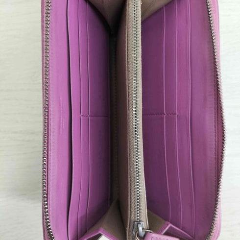 ボッテガヴェネタ BOTTEGA VENETA イントレチャート ラウンドジップ 長財布 レディース