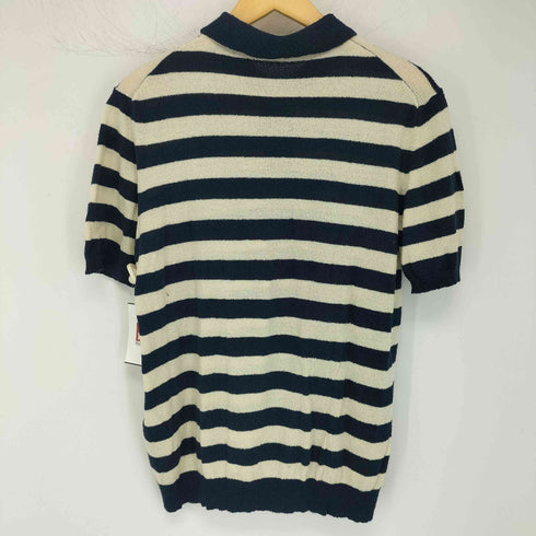 ロベルトコリーナ ROBERTO COLLINA パイルボーダーポロシャツ メンズ EUR:50