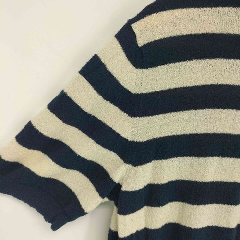 ロベルトコリーナ ROBERTO COLLINA パイルボーダーポロシャツ メンズ EUR:50