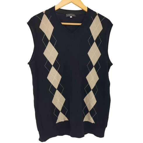 バーニーズニューヨーク BARNEYS NEWYORK アーガイルパターンベスト メンズ EUR:48