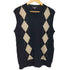 バーニーズニューヨーク BARNEYS NEWYORK アーガイルパターンベスト メンズ EUR:48