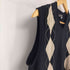 バーニーズニューヨーク BARNEYS NEWYORK アーガイルパターンベスト メンズ EUR:48