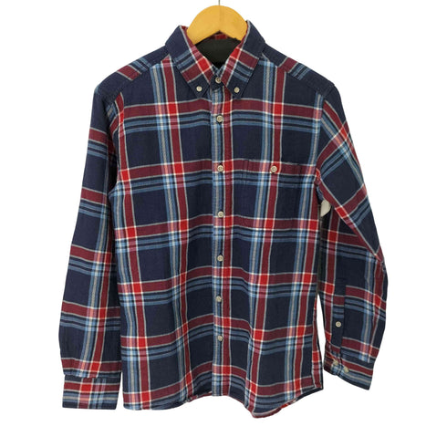 エディーバウアー Eddie Bauer チェック フランネルBDシャツ メンズ import:XS