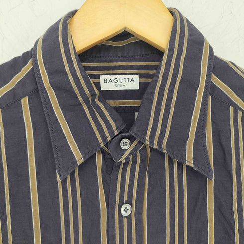 バグッタ Bagutta ストライプスリムコットンシャツ メンズ