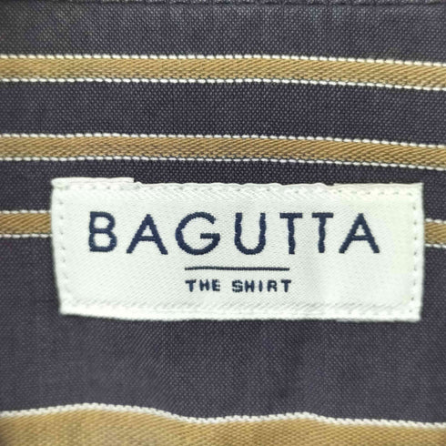 バグッタ Bagutta ストライプスリムコットンシャツ メンズ
