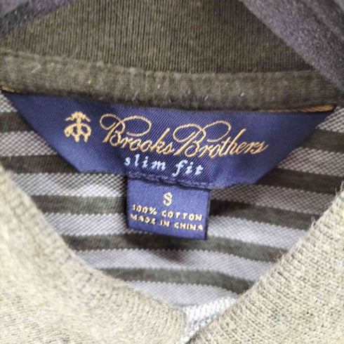 ブルックスブラザーズ BROOKS BROTHERS slim fit ボーダー ポロシャツ メンズ import:S