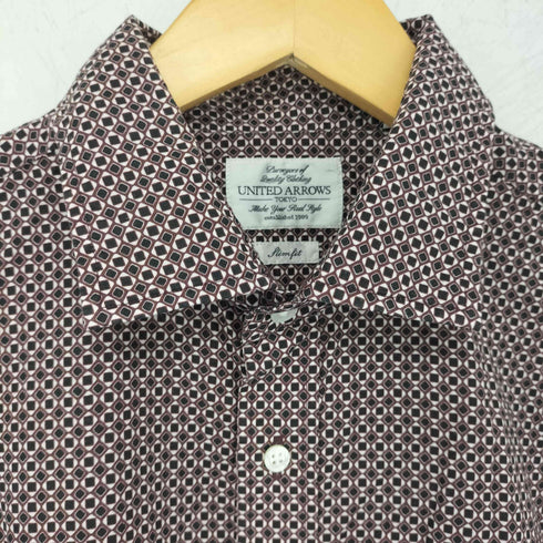 ユナイテッドアローズ UNITED ARROWS 総柄スリムフィットドレスシャツ メンズ 41