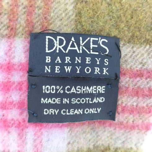 バーニーズニューヨーク BARNEYS NEWYORK スコットランド製カシミヤマフラー メンズ