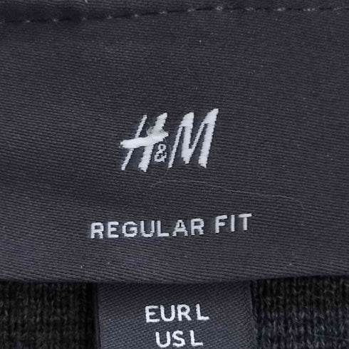 エイチアンドエム H&M REGULAR FIT ダブルジップ ドライバーズニット メンズ import:L