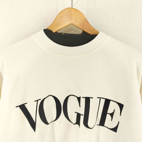 VOGUE COLLECTION ロゴ刺繍 クルーネックスウェット レディース import:L