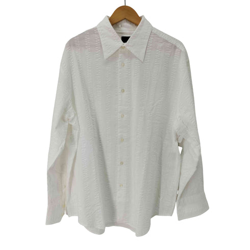 シーケーカルバンクライン ck Calvin Klein シワ加工ストライプシャツ メンズ 3L