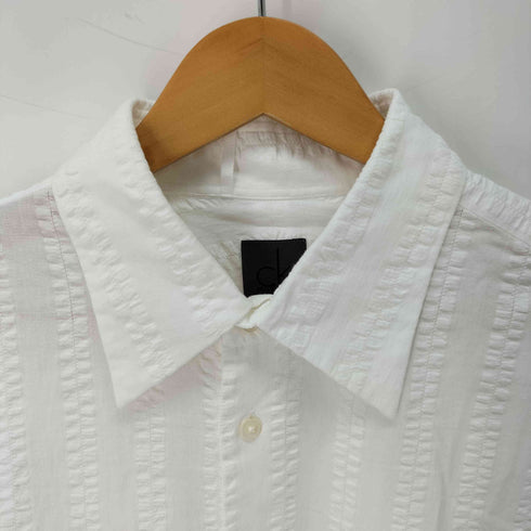 シーケーカルバンクライン ck Calvin Klein シワ加工ストライプシャツ メンズ 3L