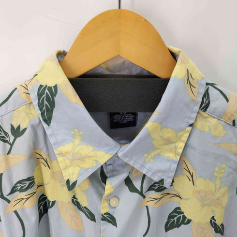 トミーヒルフィガー TOMMY HILFIGER フラワープリント s/s シャツ メンズ import:XL