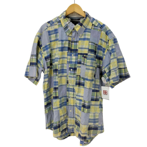 トミーヒルフィガー TOMMY HILFIGER パッチワーク s/s BDシャツ メンズ import:XL