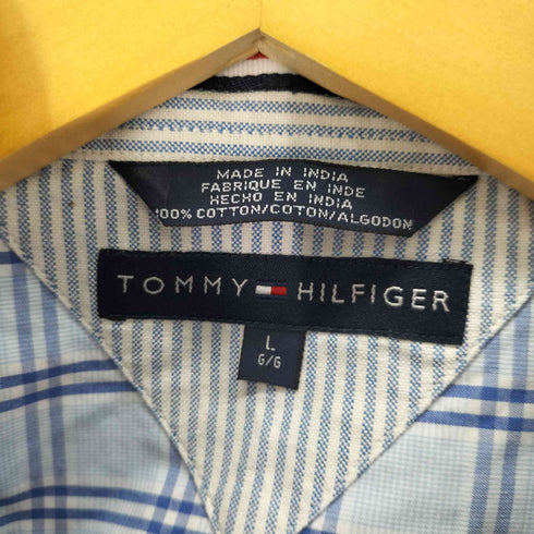 トミーヒルフィガー TOMMY HILFIGER クレイジーパターン s/s BDシャツ メンズ import:L