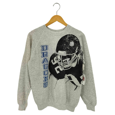 ヘインズ Hanes 80s USA製 DRAGONS グラフィックプリント クルーネック スウェット トレーナー メンズ L