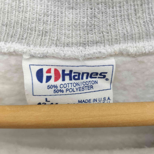 ヘインズ Hanes 80s USA製 DRAGONS グラフィックプリント クルーネック スウェット トレーナー メンズ L