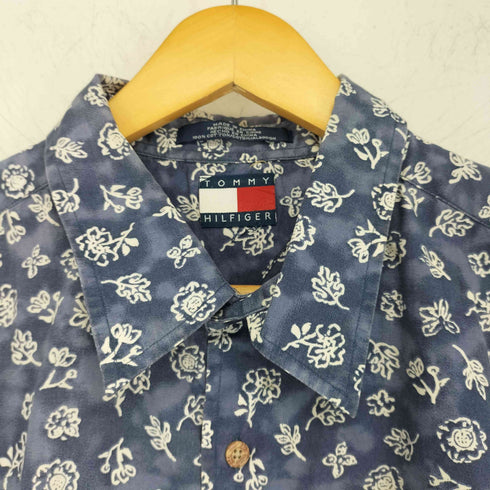 トミーヒルフィガー TOMMY HILFIGER 総柄 s/s シャツ メンズ