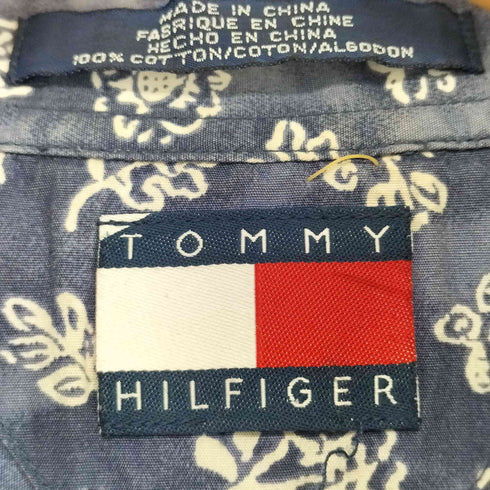 トミーヒルフィガー TOMMY HILFIGER 総柄 s/s シャツ メンズ
