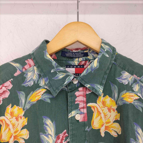 トミーヒルフィガー TOMMY HILFIGER フラワープリント s/s レーヨンシャツ メンズ import:M