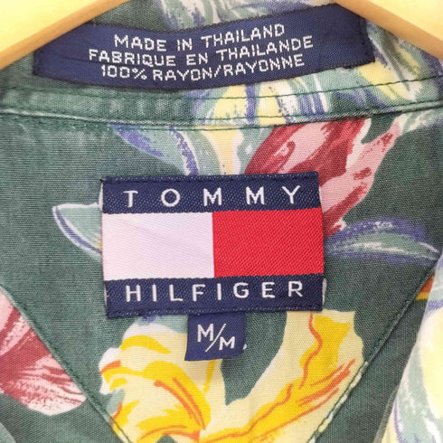 トミーヒルフィガー TOMMY HILFIGER フラワープリント s/s レーヨンシャツ メンズ import:M