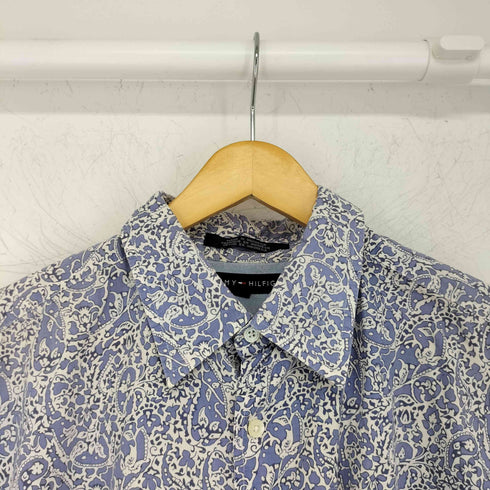 トミーヒルフィガー TOMMY HILFIGER ペイズリー s/s シャツ メンズ import:L