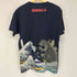 特撮プリント 怪獣 浮世絵 クルーネックTシャツ メンズ JPN:L