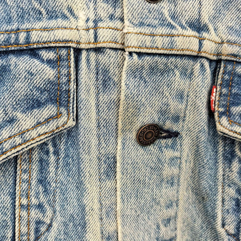 リーバイス Levis 80s USA製 70506-0214 4th型 ボタン裏743 不均等V スモールe デニムトラッカージャケット メンズ 42R