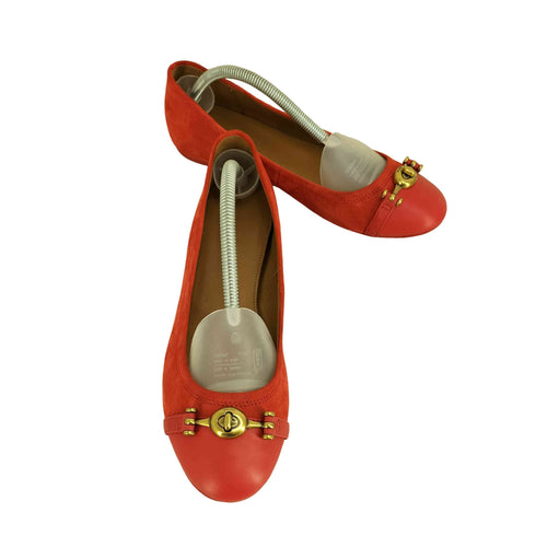 コーチ COACH LEILA BALLET SUEDE フラットパンプス レディース JPN:23.5