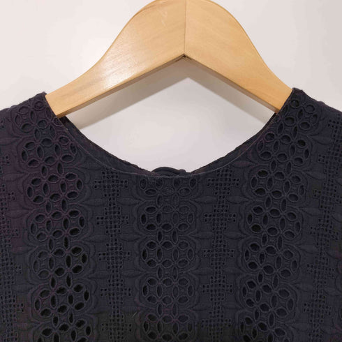 ドレステリア DRESSTERIOR 22SS シフリー刺繍ペプラムブラウス レディース JPN:38