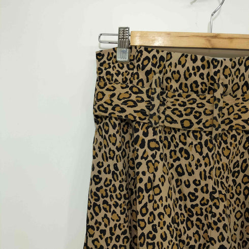 メドモアゼル MES DEMOISELLES レオパード柄 ベルテッド ワイドパンツ レディース EUR:36
