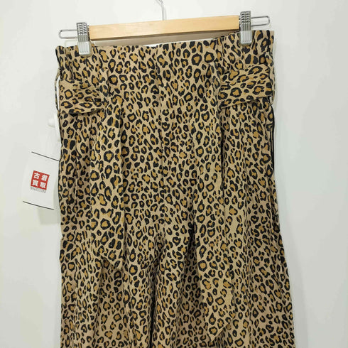 メドモアゼル MES DEMOISELLES レオパード柄 ベルテッド ワイドパンツ レディース EUR:36