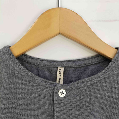 サイベーシックス SCYE BASICS 鹿の子 ヘンリーネックTシャツ メンズ 38