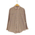 サノバチーズ SON OF THE CHEESE 20SS シルク混 チェック柄 キャッツアイボタン L/S シャツ メンズ JPN:M