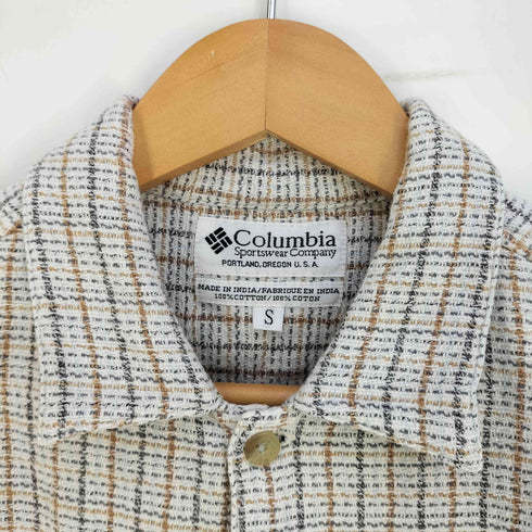 コロンビアスポーツウェア Columbia Sportswear 90s コットン 半袖チェックシャツ メンズ import:S