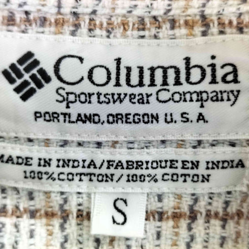 コロンビアスポーツウェア Columbia Sportswear 90s コットン 半袖チェックシャツ メンズ import:S