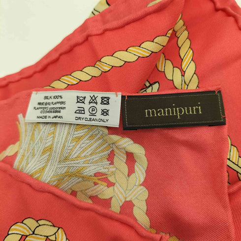 マニプリ manipuri 総柄 総シルクスカーフ レディース