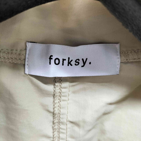 フォルクシー forksy. 2wayナイロンボリュームスリーブマウンテンパーカー レディース FREE