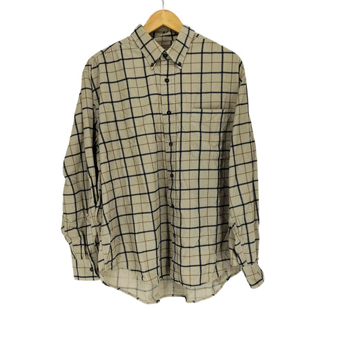 ナチュラルイシュー NATURAL ISSUE 90S チェック柄ボタンダウンシャツ メンズ L