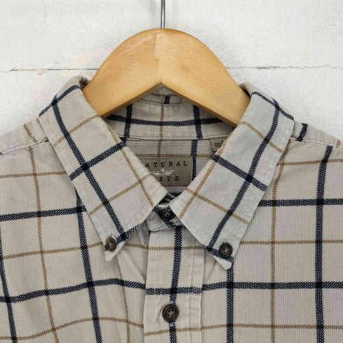 ナチュラルイシュー NATURAL ISSUE 90S チェック柄ボタンダウンシャツ メンズ L