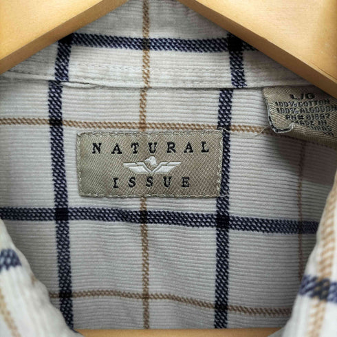 ナチュラルイシュー NATURAL ISSUE 90S チェック柄ボタンダウンシャツ メンズ L
