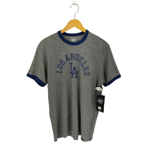 フォーティセブンブランド 47 BRAND LA ロゴプリント クルーネック リンガーTシャツ メンズ M