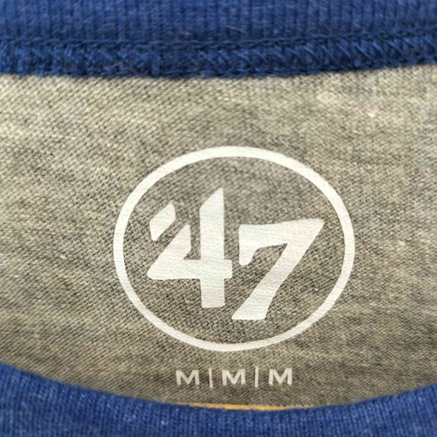 フォーティセブンブランド 47 BRAND LA ロゴプリント クルーネック リンガーTシャツ メンズ M