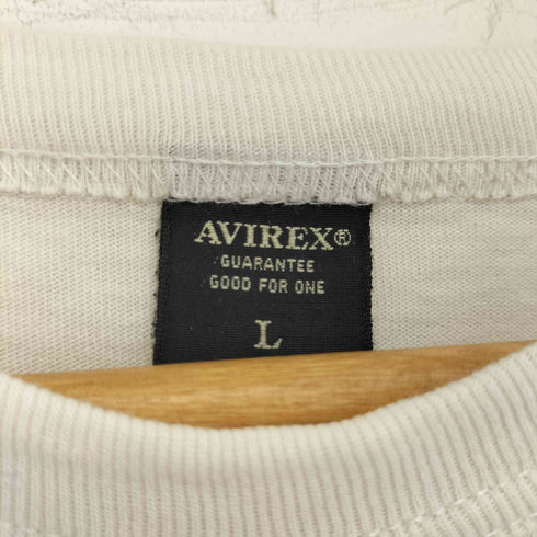 アヴィレックス AVIREX エンブロイダリー クルーネックTシャツ メンズ L