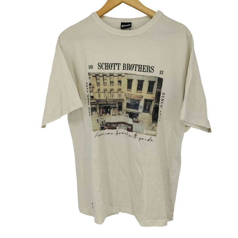 ショット Schott 別注 photo s/s tee メンズ L