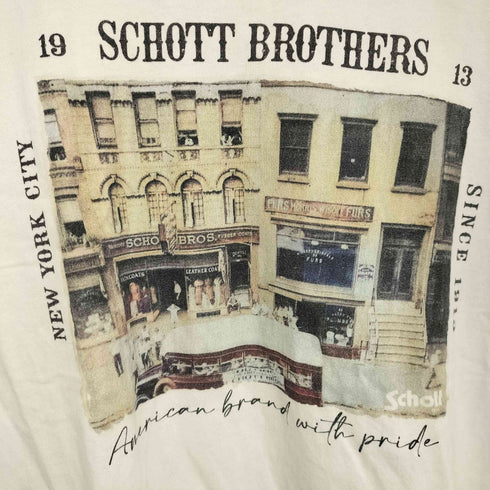 ショット Schott 別注 photo s/s tee メンズ L