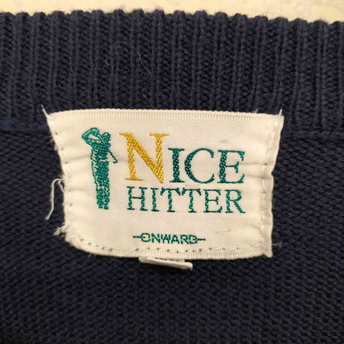 NICE HITTER ONWARD 幾何学模様3Dニット メンズ LL