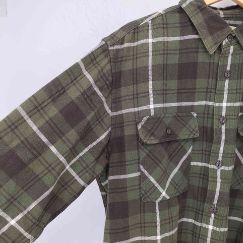 アヴィレックス AVIREX LONGSLEEVE CHECK EMB SHIRT USAF メンズ XL